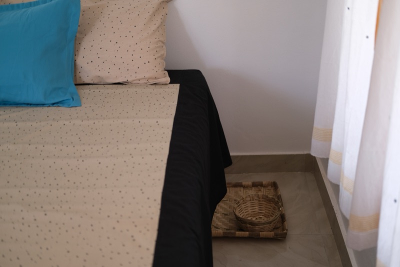 Restful bedroom with natural light